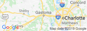 Gastonia map
